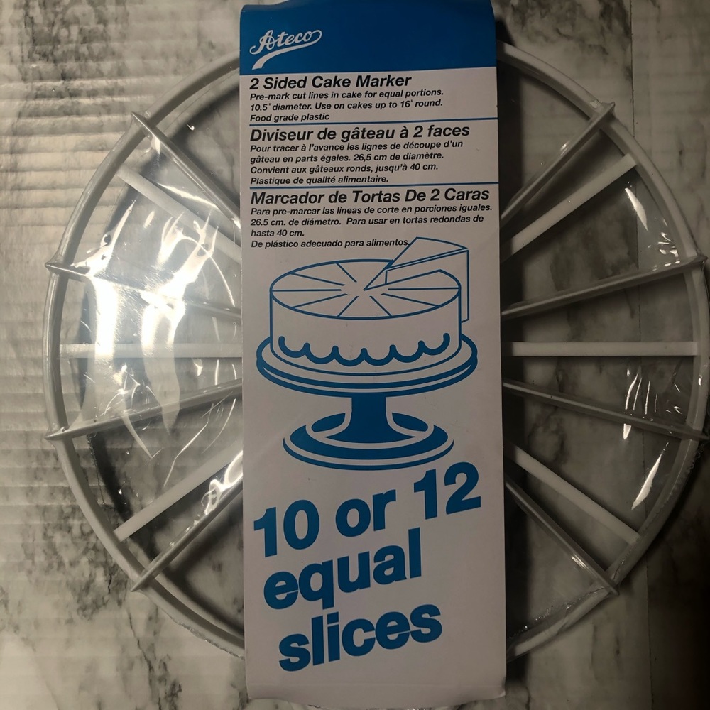 Ateco 10 or 12 Slice Cake Marker NWT